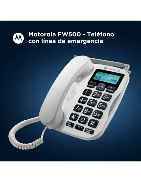 Motorola FW500 Teléfono Fijo 4G Blanco