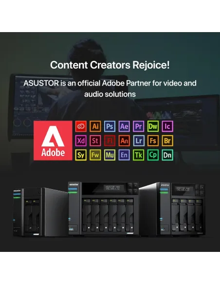 Asustor Lockerstor 4 Gen2 AS6704T NAS 4 Bahías