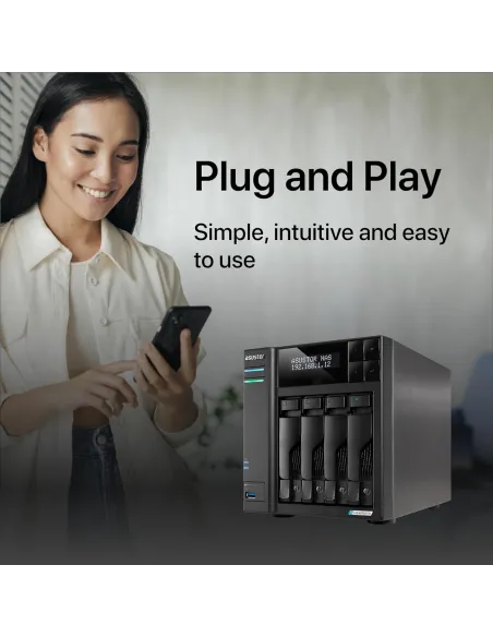 Asustor Lockerstor 4 Gen2 AS6704T NAS 4 Bahías