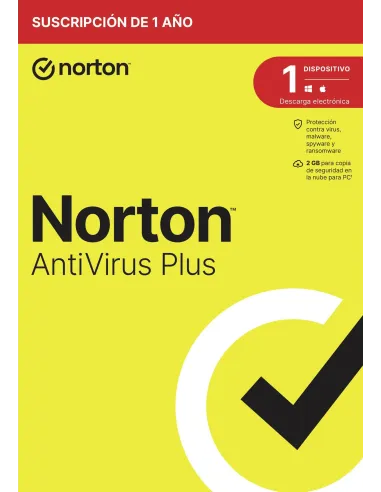 Norton Antivirus Plus 2GB ES 1 Dispositivos 1 Año (ESD)