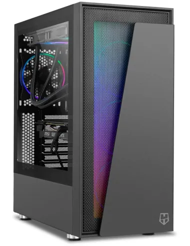 Nox Hummer Blaster Cristal Templado USB 3.0 aRGB Negro