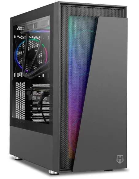Nox Hummer Blaster Cristal Templado USB 3.0 aRGB Negro