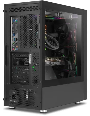 Nox Hummer Blaster Cristal Templado USB 3.0 aRGB Negro