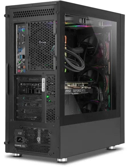 Nox Hummer Blaster Cristal Templado USB 3.0 aRGB Negro