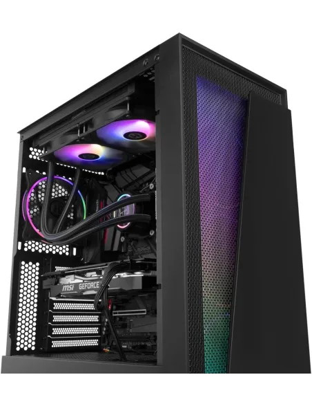 Nox Hummer Blaster Cristal Templado USB 3.0 aRGB Negro