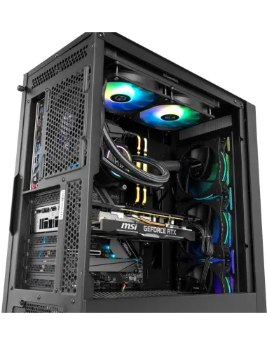 Nox Hummer Blaster Cristal Templado USB 3.0 aRGB Negro