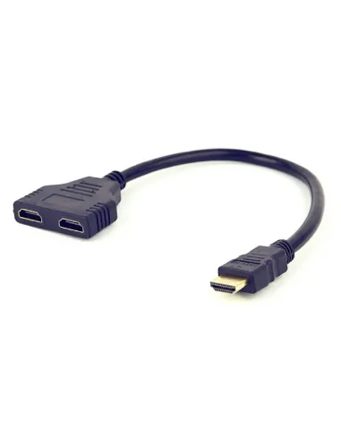 Gembird DSP-2PH4-04 Splitter HDMI 2 Puertos 20cm Negro