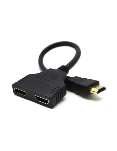 Gembird DSP-2PH4-04 Splitter HDMI 2 Puertos 20cm Negro