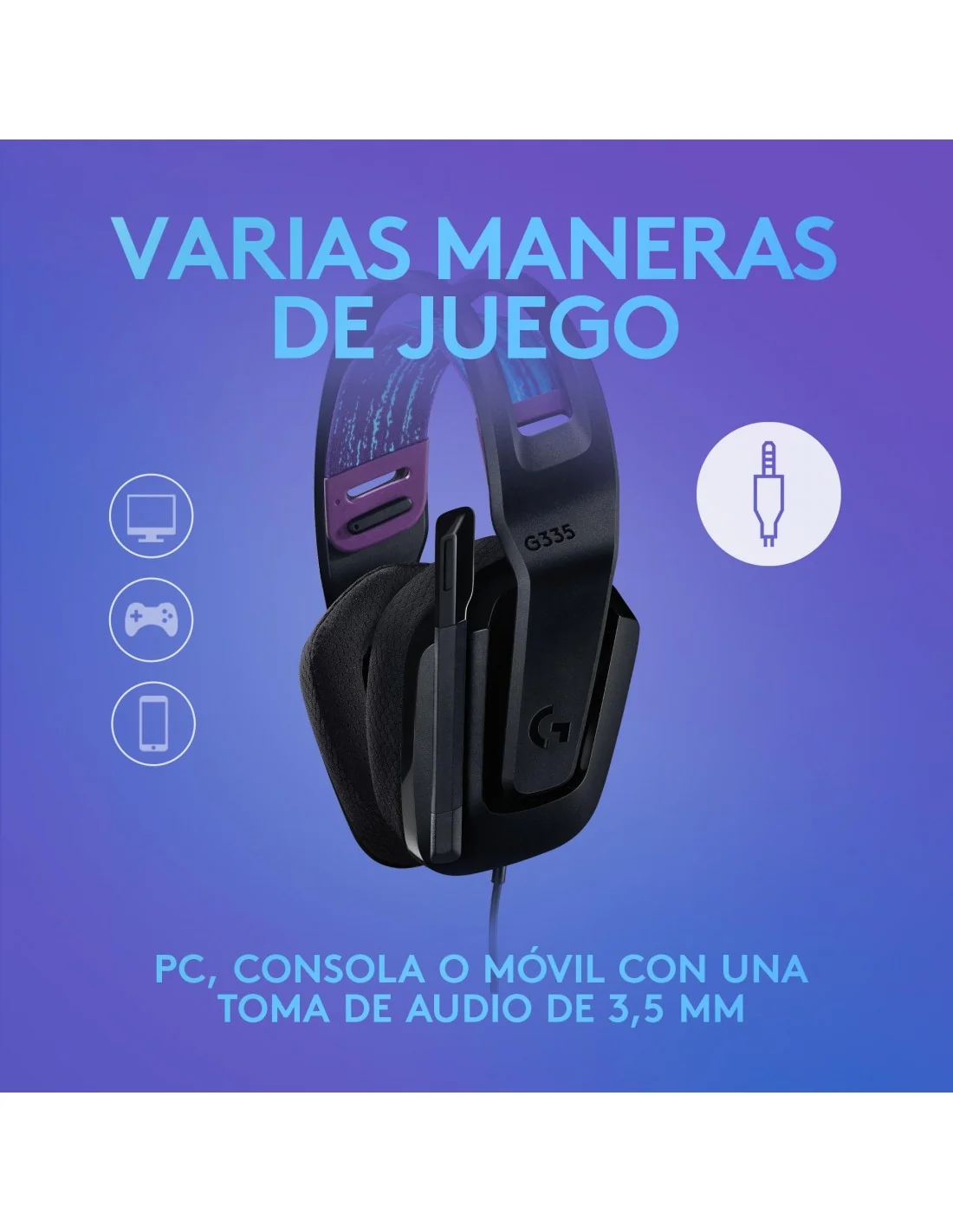 Logitech G335 Auriculares Gaming Negro