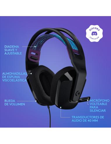 Logitech G335 Auriculares Gaming Negro