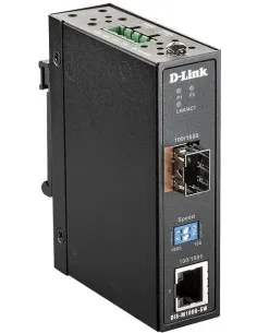 D-Link DIS-M100-GSW Convertidor de Red RJ-45 a SFP Industrial Negro-NADACA0247
