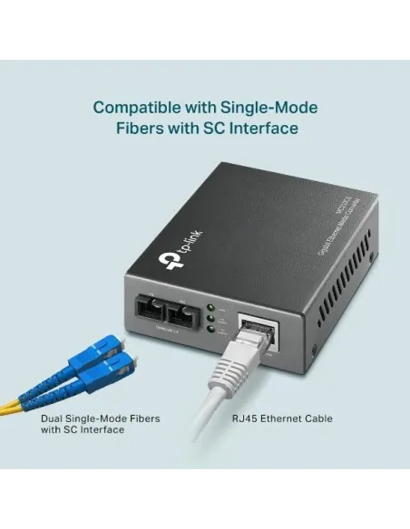 TP-Link MC210CS Convertidor de Medios Monomodo Gigabit