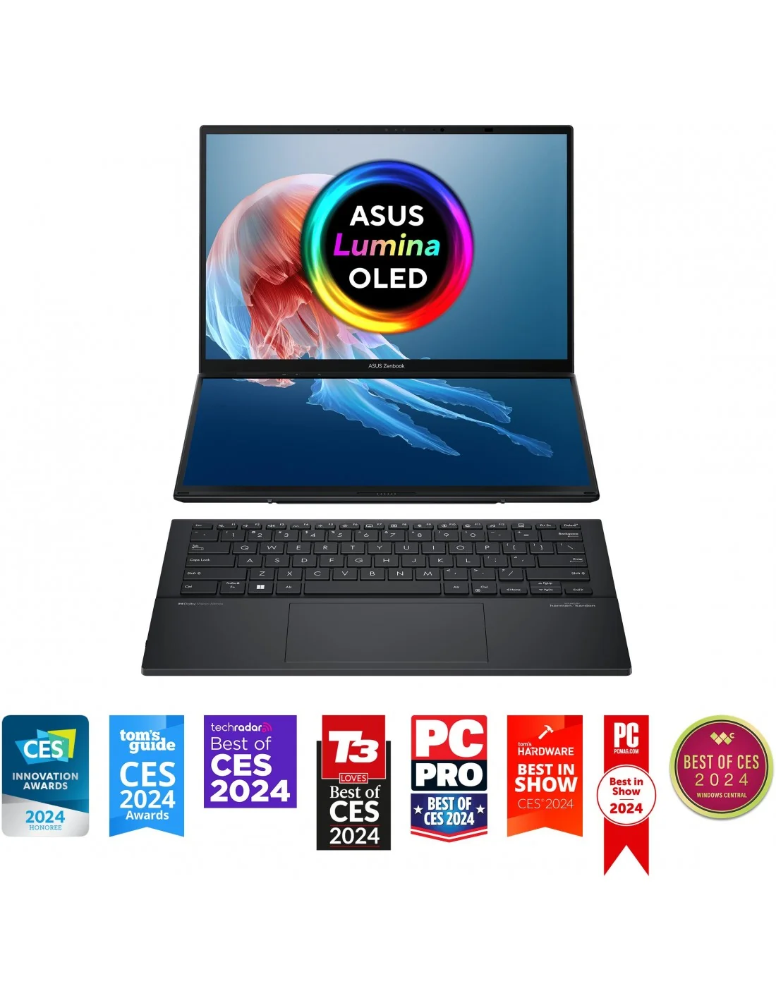 Asus Zenbook DUO UX8406MA-PZ255W Intel Core Ultra 9-185H/32GB/1TB SSD/14" Táctil W11 Home