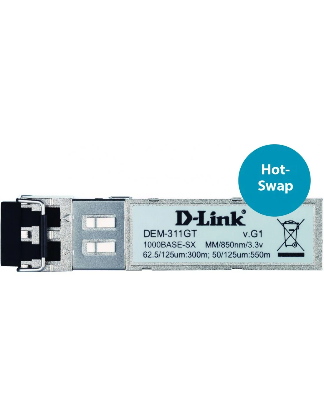 D-Link DEM-311GT Módulo Transceptor SFP de Fibra Óptica 550M