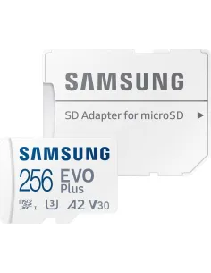 Samsung MicroSDHC EVO Plus 256GB Clase 10 + Adaptador SD-MTMSDM0297