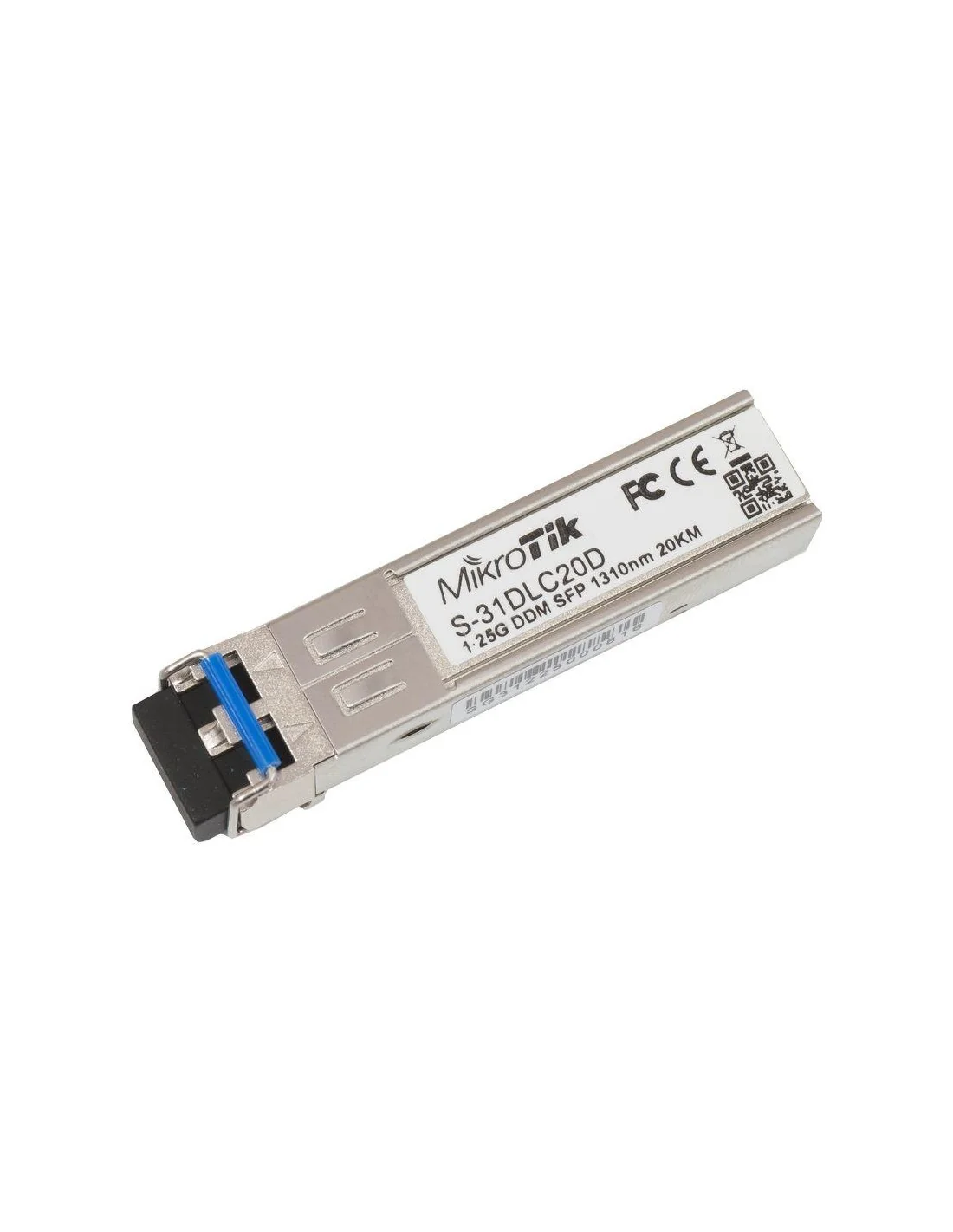 MikroTik S-31DLC20D Módulo Transceptor SFP de Fibra Óptica 20KM