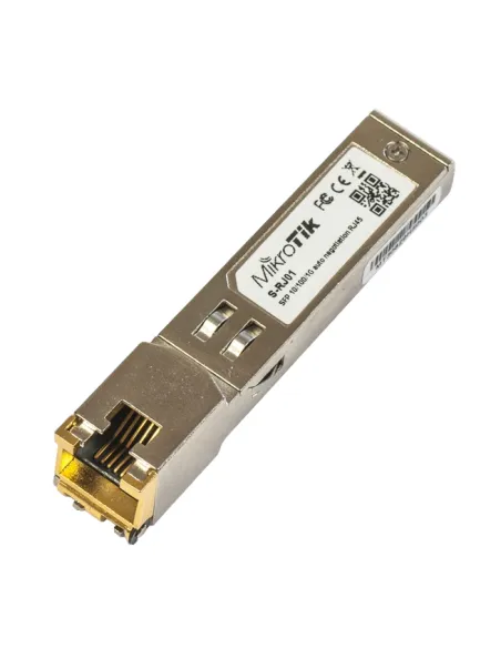 MikroTik S-RJ01 Módulo Conmutador de Red SFP para Cables de Cobre 100M