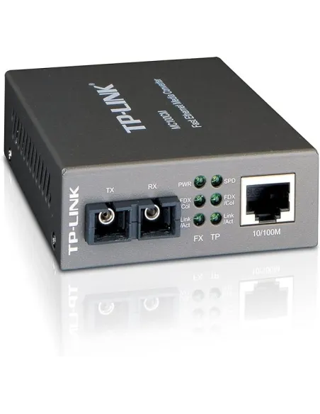 TP-Link MC100CM Conversor Medios RJ-45 a SC Fibra Negro