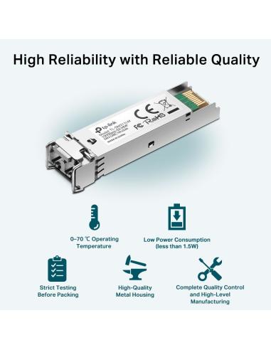 TP-Link TL-SM311LM Módulo Transceptor SFP de Fibra Óptica 550M