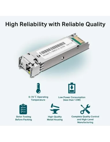 TP-Link TL-SM321A-2 Módulo Transceptor SFP de Fibra Óptica 1KM