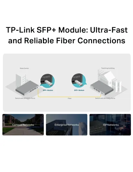 TP-Link TL-SM5110-SR Módulo Transceptor SFP+ de Fibra Óptica 300M