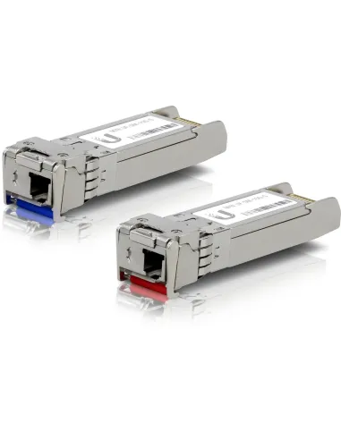 Ubiquiti UF-SM-10G-S Módulo Transceptor SFP+ de Fibra Óptica 10KM 2 Unidades
