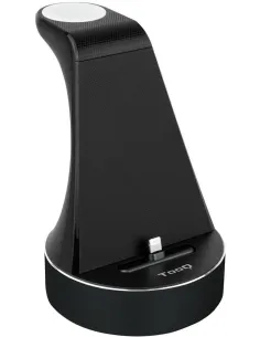 TooQ TQCD02L Base Carga para Apple Watch y iPhone Negra-TELE56381