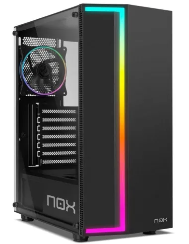 NOX Infinity Gamma Cristal Templado USB 3.0 ARGB Negra