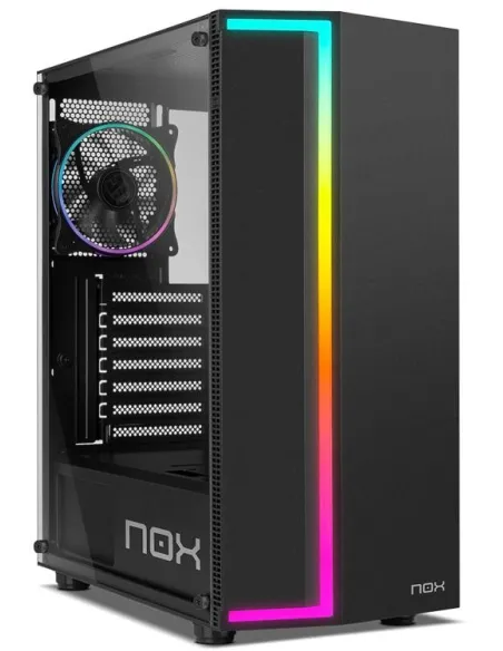 NOX Infinity Gamma Cristal Templado USB 3.0 ARGB Negra