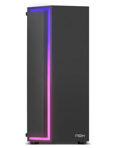 NOX Infinity Gamma Cristal Templado USB 3.0 ARGB Negra