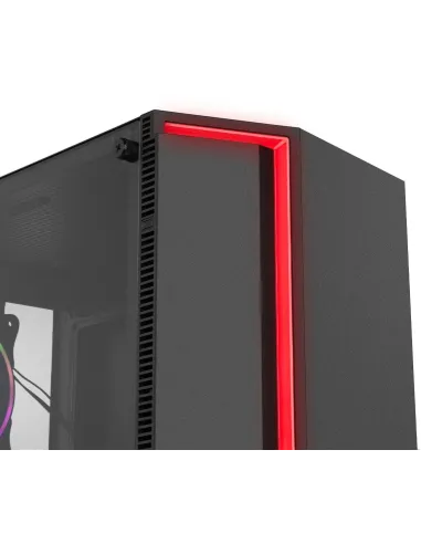 NOX Infinity Gamma Cristal Templado USB 3.0 ARGB Negra