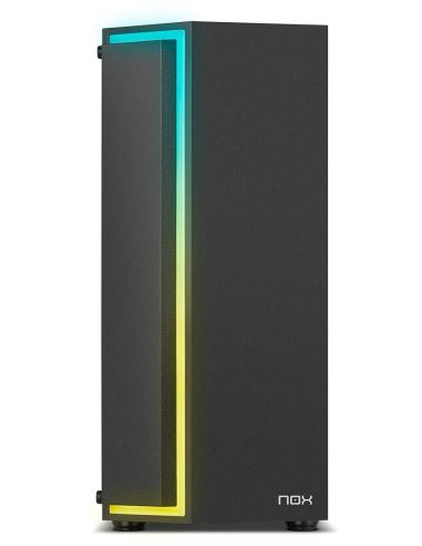 NOX Infinity Gamma Cristal Templado USB 3.0 ARGB Negra