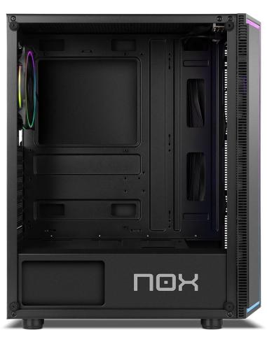NOX Infinity Gamma Cristal Templado USB 3.0 ARGB Negra