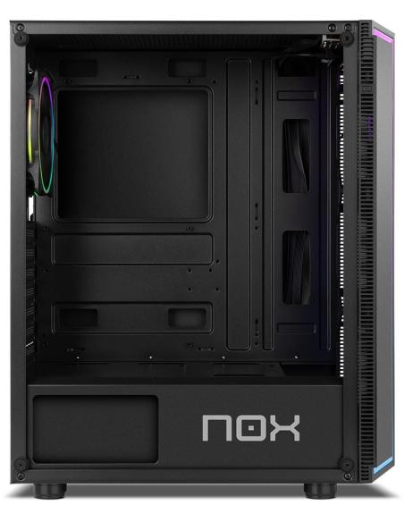 NOX Infinity Gamma Cristal Templado USB 3.0 ARGB Negra