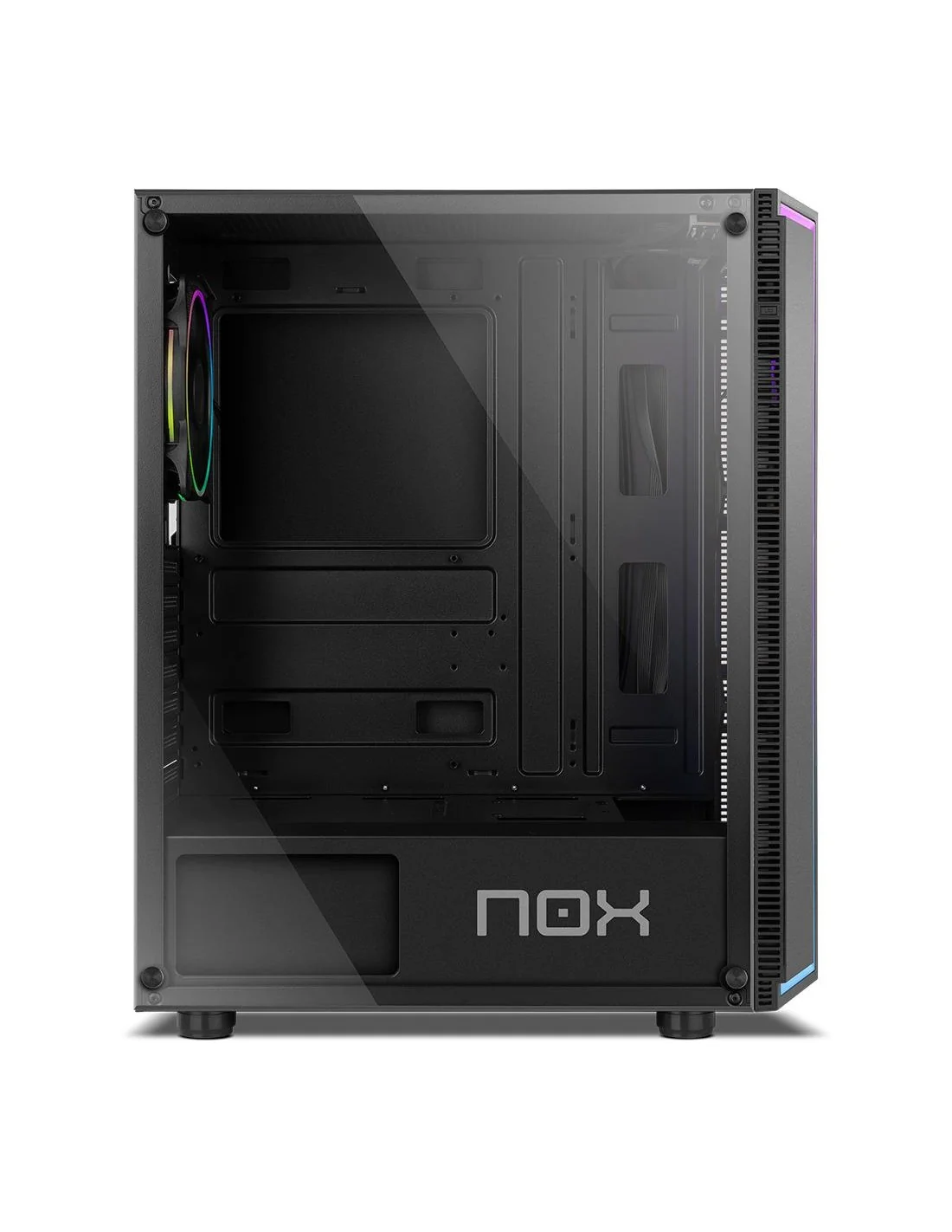 NOX Infinity Gamma Cristal Templado USB 3.0 ARGB Negra