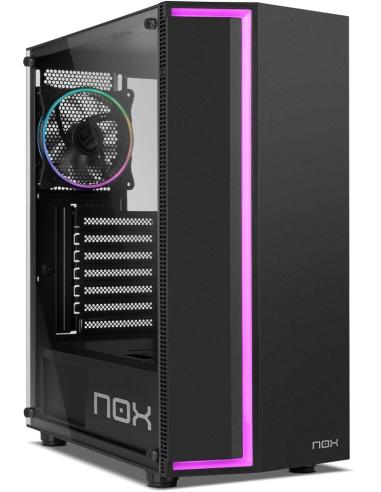 NOX Infinity Gamma Cristal Templado USB 3.0 ARGB Negra