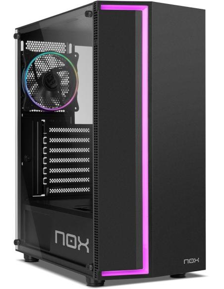 NOX Infinity Gamma Cristal Templado USB 3.0 ARGB Negra