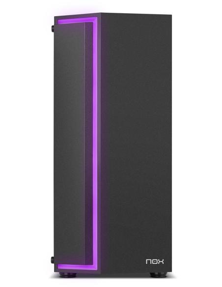 NOX Infinity Gamma Cristal Templado USB 3.0 ARGB Negra