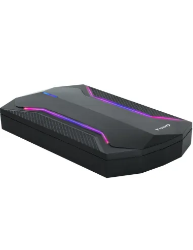 Tooq TQE-2599RGB Caja Externa 2.5" SATA3 USB 3.2 LEDs RGB Negra