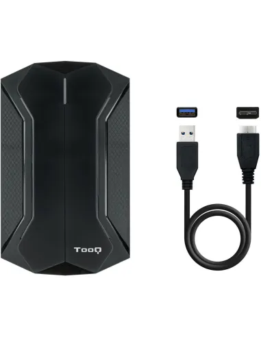 Tooq TQE-2599RGB Caja Externa 2.5" SATA3 USB 3.2 LEDs RGB Negra