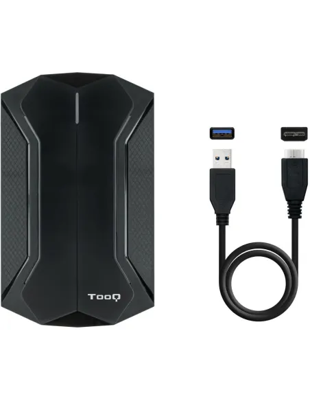 Tooq TQE-2599RGB Caja Externa 2.5" SATA3 USB 3.2 LEDs RGB Negra