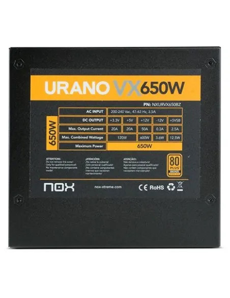 Nox Urano VX 650W 80 Plus Bronze