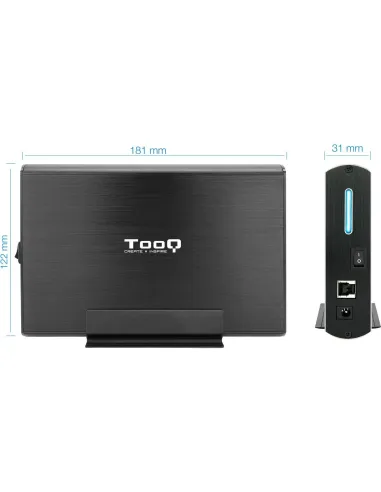 Tooq TQE-3531B Caja Externa 3.5" SATA3 USB 3.2 Negra