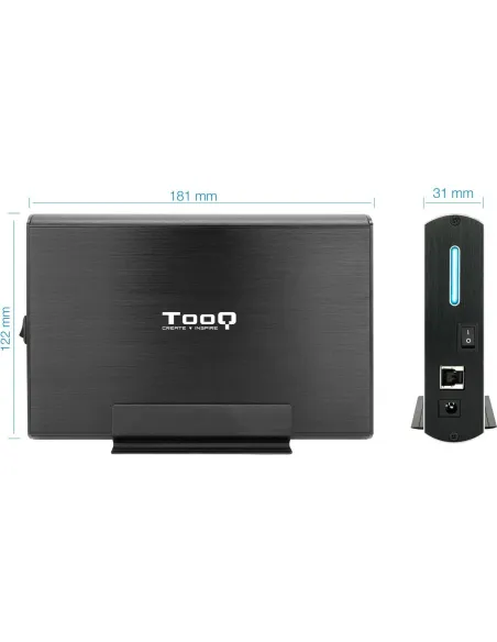 Tooq TQE-3531B Caja Externa 3.5" SATA3 USB 3.2 Negra