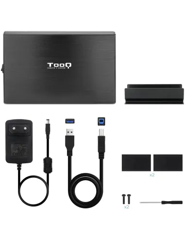 Tooq TQE-3531B Caja Externa 3.5" SATA3 USB 3.2 Negra