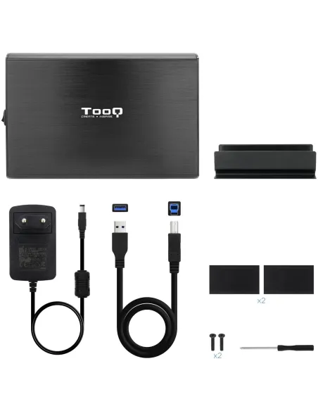 Tooq TQE-3531B Caja Externa 3.5" SATA3 USB 3.2 Negra