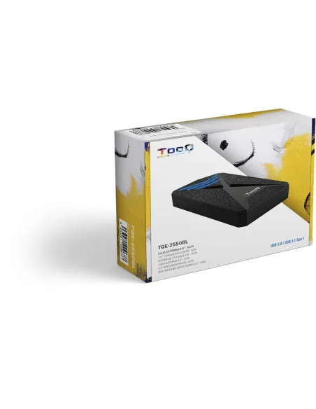 TooQ TQE-2550BL Caja Externa Gaming 2.5" SATA3 USB 3.2 Azul