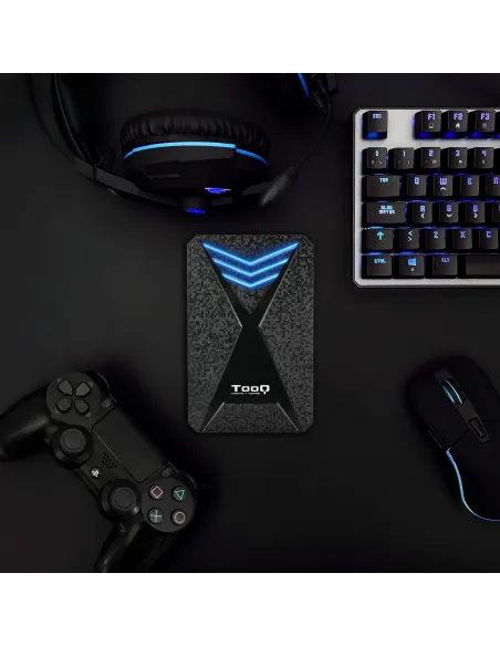 TooQ TQE-2550BL Caja Externa Gaming 2.5" SATA3 USB 3.2 Azul