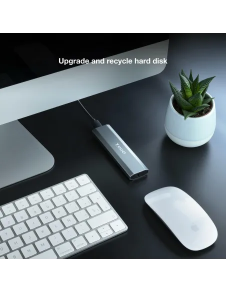 TooQ TQE-2223G Caja Externa M.2 PCIe USB-C 3.1 Gris