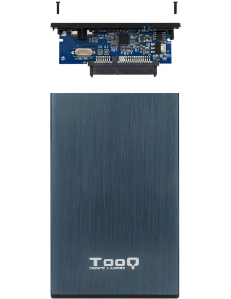 TooQ TQE-2527PB Caja Externa 2.5" SATA3 USB 3.1 Azul